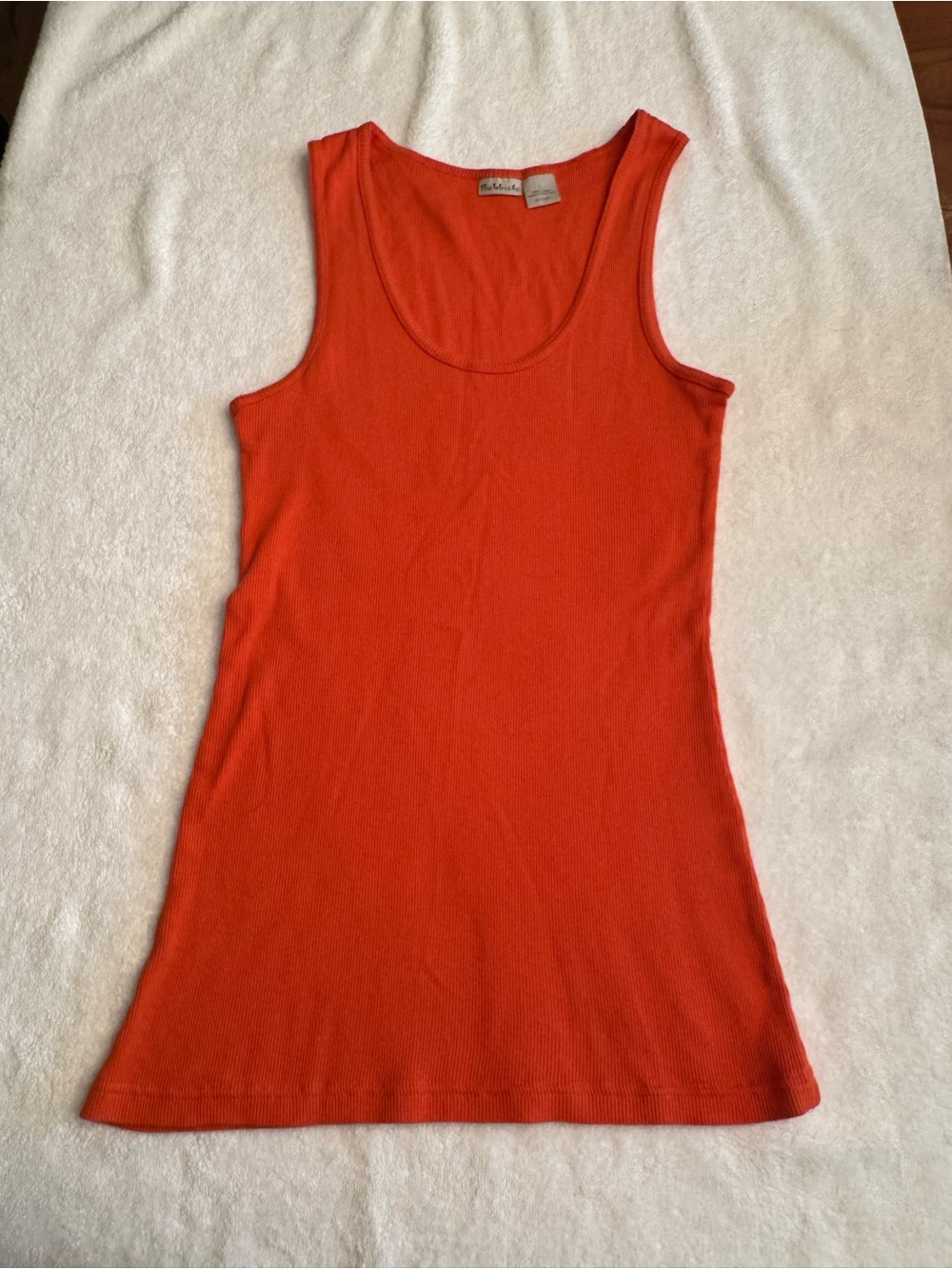 Rubbish Orange Ribbed Scoop Neck Tank Top. Great condition.